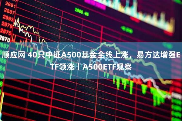 顺应网 40只中证A500基金全线上涨，易方达增强ETF领涨丨A500ETF观察